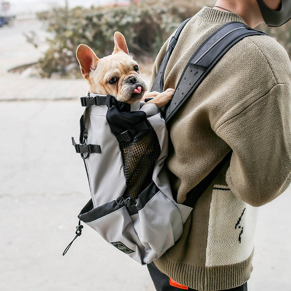 Pet Dog Carrier Bag Backpack Out Double Shoulder Portable