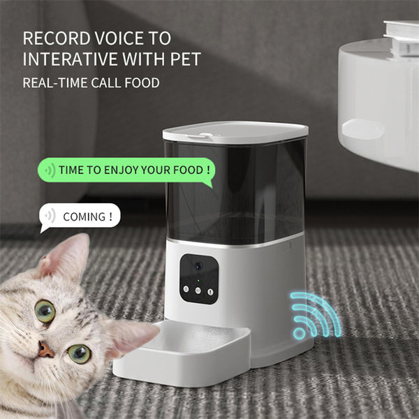 Pet Automatic Feeder Large Capacity Smart Voice Recorder APP Control Timer
